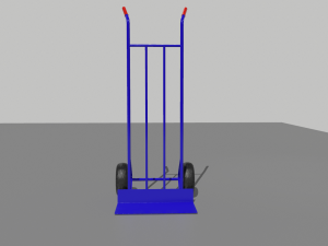 industrial hand trolley 3 3D Model