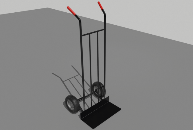industrial hand trolley 4 Modello 3D .c4d .max .obj .3ds .fbx .stl .blend 