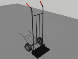 industrial hand trolley 4 3D Models