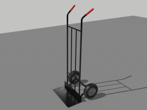industrial hand trolley 4 Modello 3D