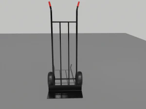 industrial hand trolley 4 3D Model