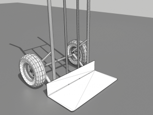 industrial hand trolley 4 Modello 3D