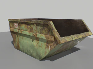 trash container 1 pbr 3D Model