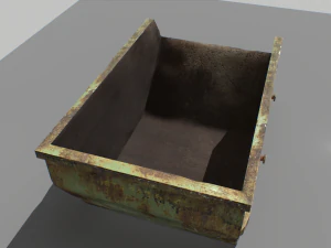 trash container 1 pbr 3D Model