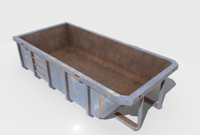 trash container 2 pbr 3D 模型 .c4d .max .obj .3ds .fbx .stl .blend 