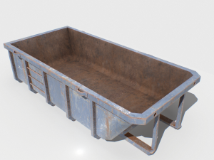 trash container 2 pbr 3D Model