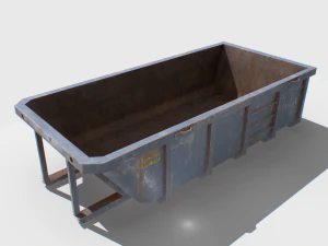 trash container 2 pbr 3D Model