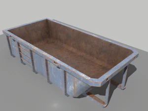 trash container 2 pbr 3D Model