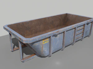 trash container 2 pbr 3D Model
