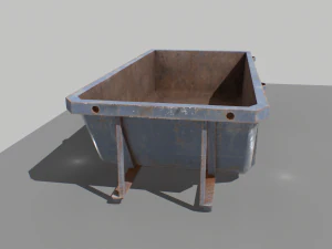 trash container 2 pbr 3D Model