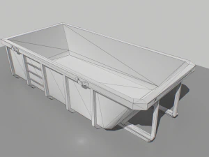 trash container 2 pbr 3D Model