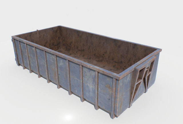 trash container 3 pbr 3D Модель .c4d .max .obj .3ds .fbx .stl .blend 