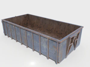 &ccedil;&ouml;p konteyneri 3 adet 3D Model