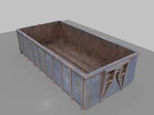 trash container 3 pbr 3D Model