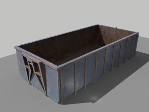 trash container 3 pbr 3D Model