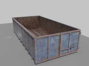 trash container 3 pbr 3D Модель