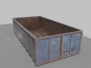 trash container 3 pbr 3D Model