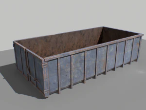 trash container 3 pbr 3D Model
