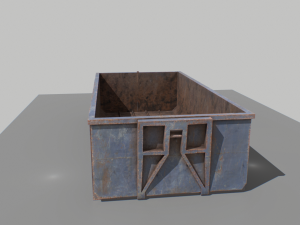 trash container 3 pbr 3D Модель