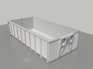 trash container 3 pbr 3D Модель