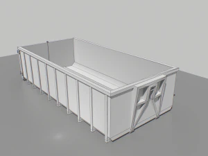 trash container 3 pbr 3D Model