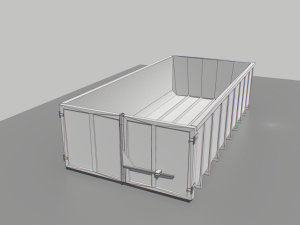 trash container 3 pbr 3D Модель