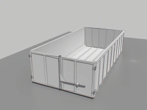 trash container 3 pbr 3D Model