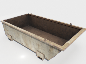 trash container 4 pbr 3D Model