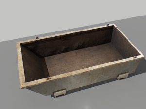 trash container 4 pbr 3D Модель