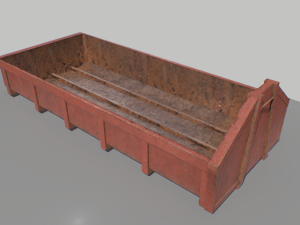 trash container 5 pbr 3D Model