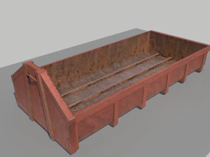 trash container 5 pbr 3D Model