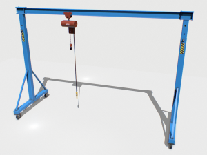 gantry crane 1 pbr 3D 模型