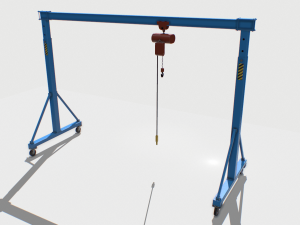 gantry crane 1 pbr 3D Model