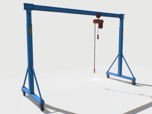 gantry crane 1 pbr 3D Model