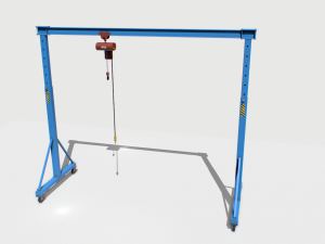 gantry crane 1 pbr 3D Model