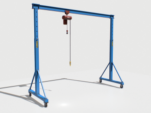 gantry crane 1 pbr 3D Model