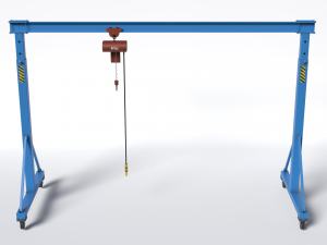 gantry crane 1 pbr 3D Model