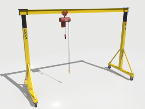 gantry crane 2 pbr 3D 模型