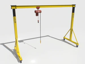 gantry crane 2 hal Model 3D
