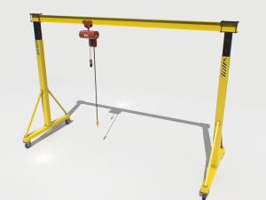 gantry crane 2 pbr Modèle 3D
