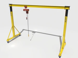 gantry crane 2 pbr 3D Model