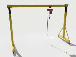 gantry crane 2 pbr Modèle 3D