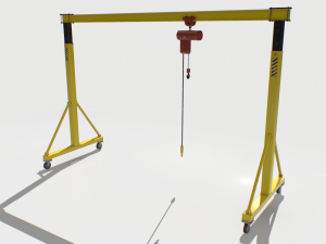 gantry crane 2 pbr Modèle 3D