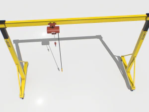 gantry crane 2 pbr 3D Model