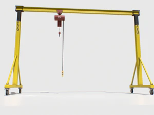 gantry crane 2 pbr 3D Model