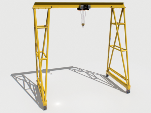 gantry crane 3 3D Model
