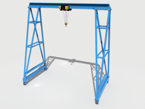 gantry crane 4 3D Model