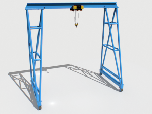 gantry crane 4 3Dモデル