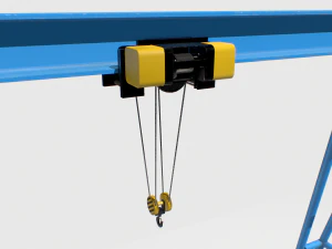 gantry crane 4 3D Model