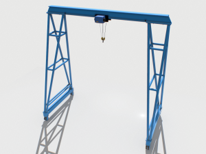 gantry crane 4 3Dモデル